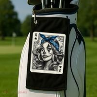 Chicana Chicano Camisa Cute Chicano Tattoo Art Clown Golf Towel thumb 2
