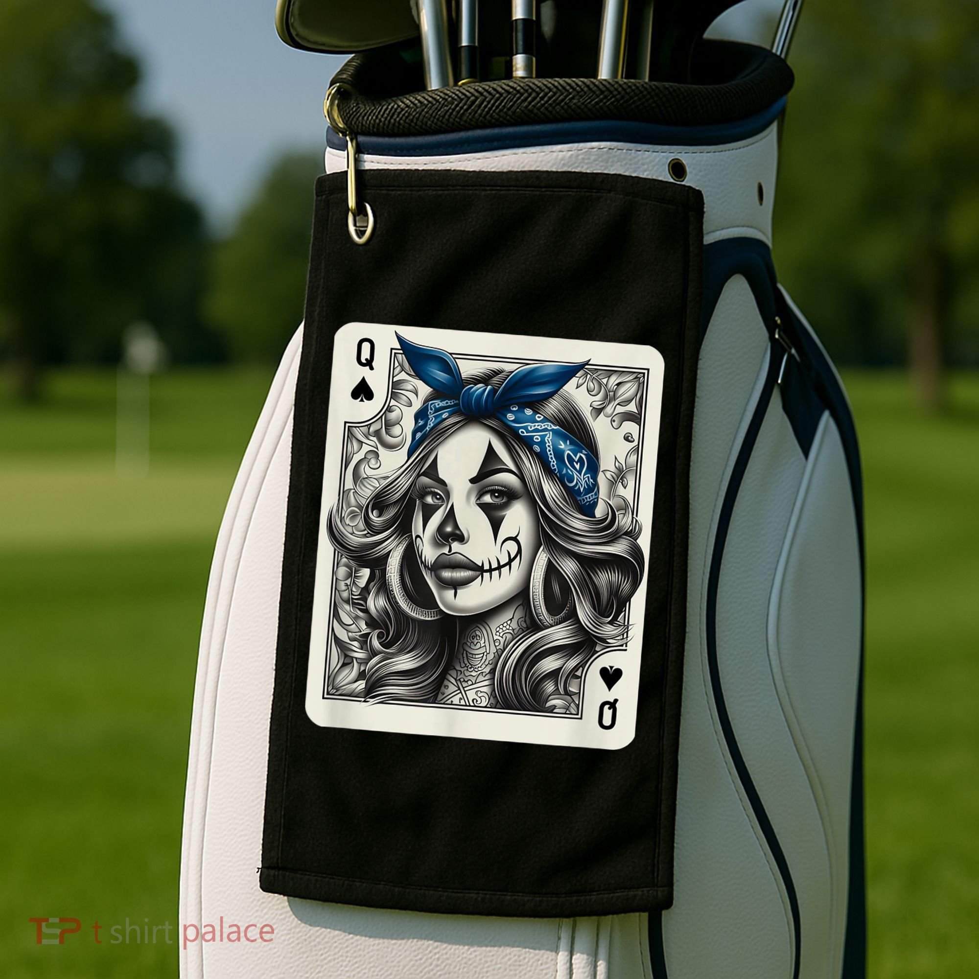 Chicana Chicano Camisa Cute Chicano Tattoo Art Clown Golf Towel