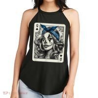 Chicana Chicano Camisa Cute Chicano Tattoo Art Clown Women's Perfect Tri Rocker Tank thumb 2