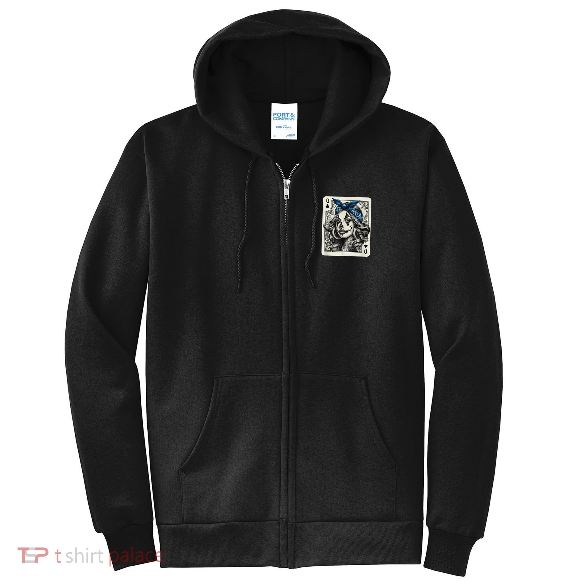 Chicana Chicano Camisa Cute Chicano Tattoo Art Clown Full Zip Hoodie