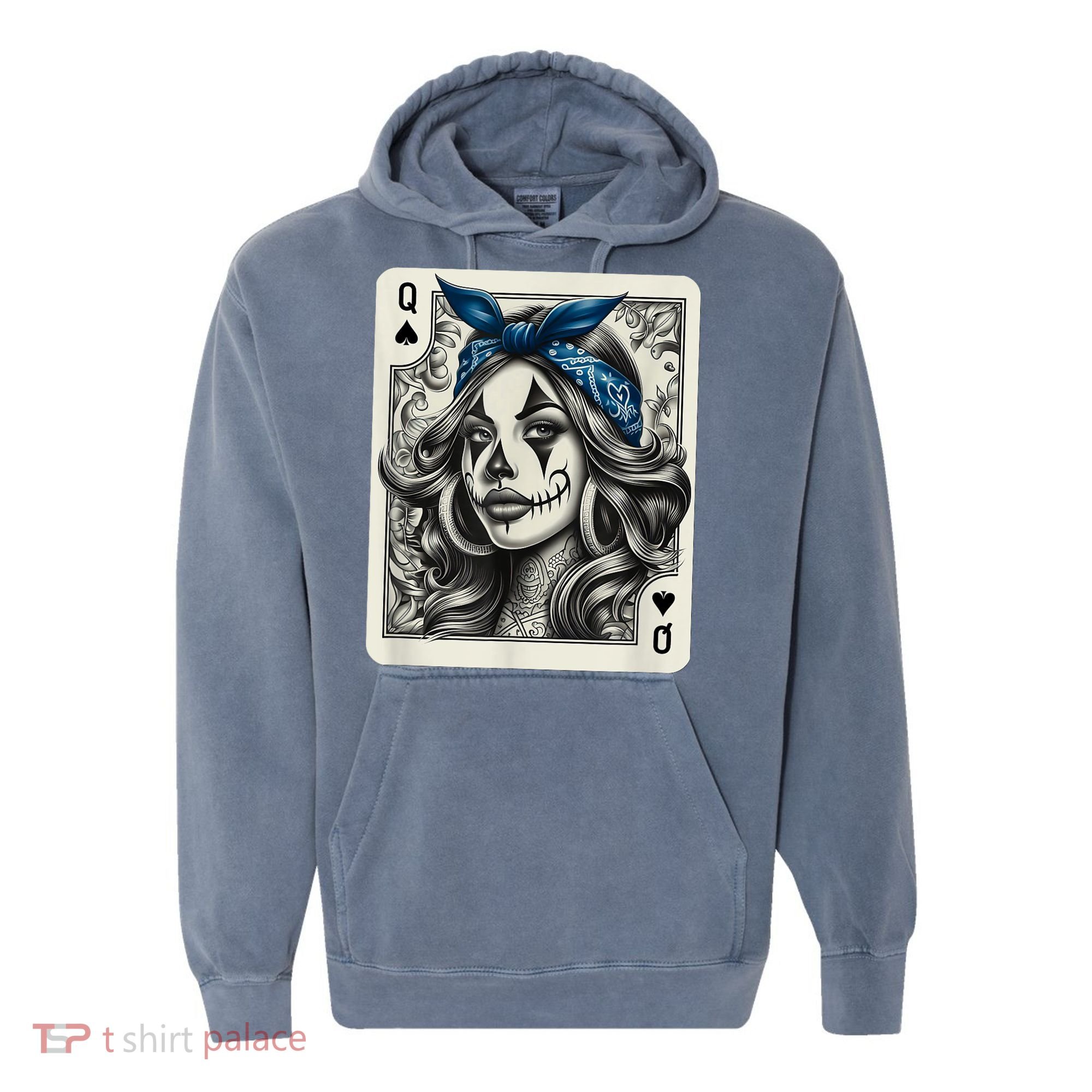 Chicana Chicano Camisa Cute Chicano Tattoo Art Clown Comfort Colors Garment-Dyed Hooded Sweatshirt