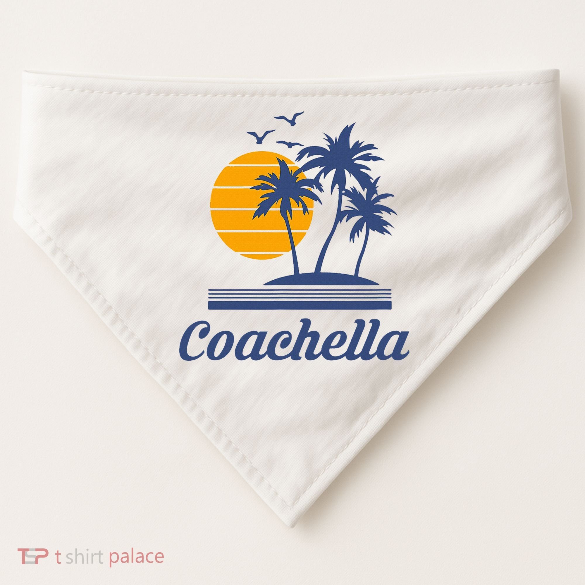 C.O.A.C.H.E.L.L.A California Ca City Beach Tourist USA-Made Doggie Bandana