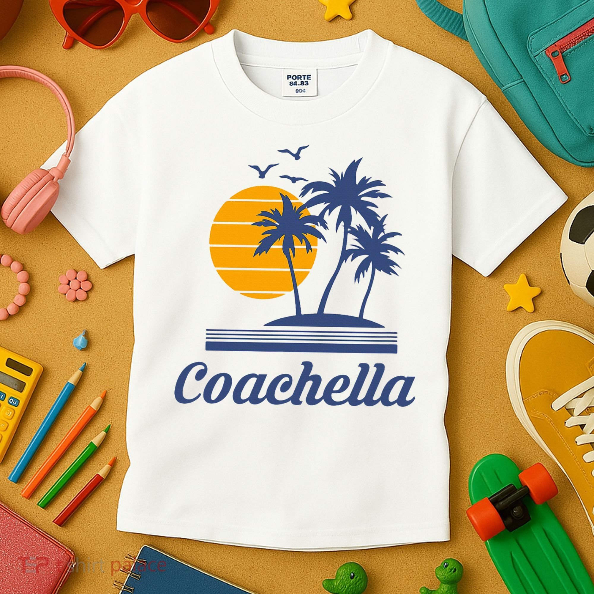 C.O.A.C.H.E.L.L.A California Ca City Beach Tourist Kids T-Shirt