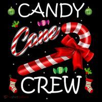 Candy Cane Crew Button thumb 1