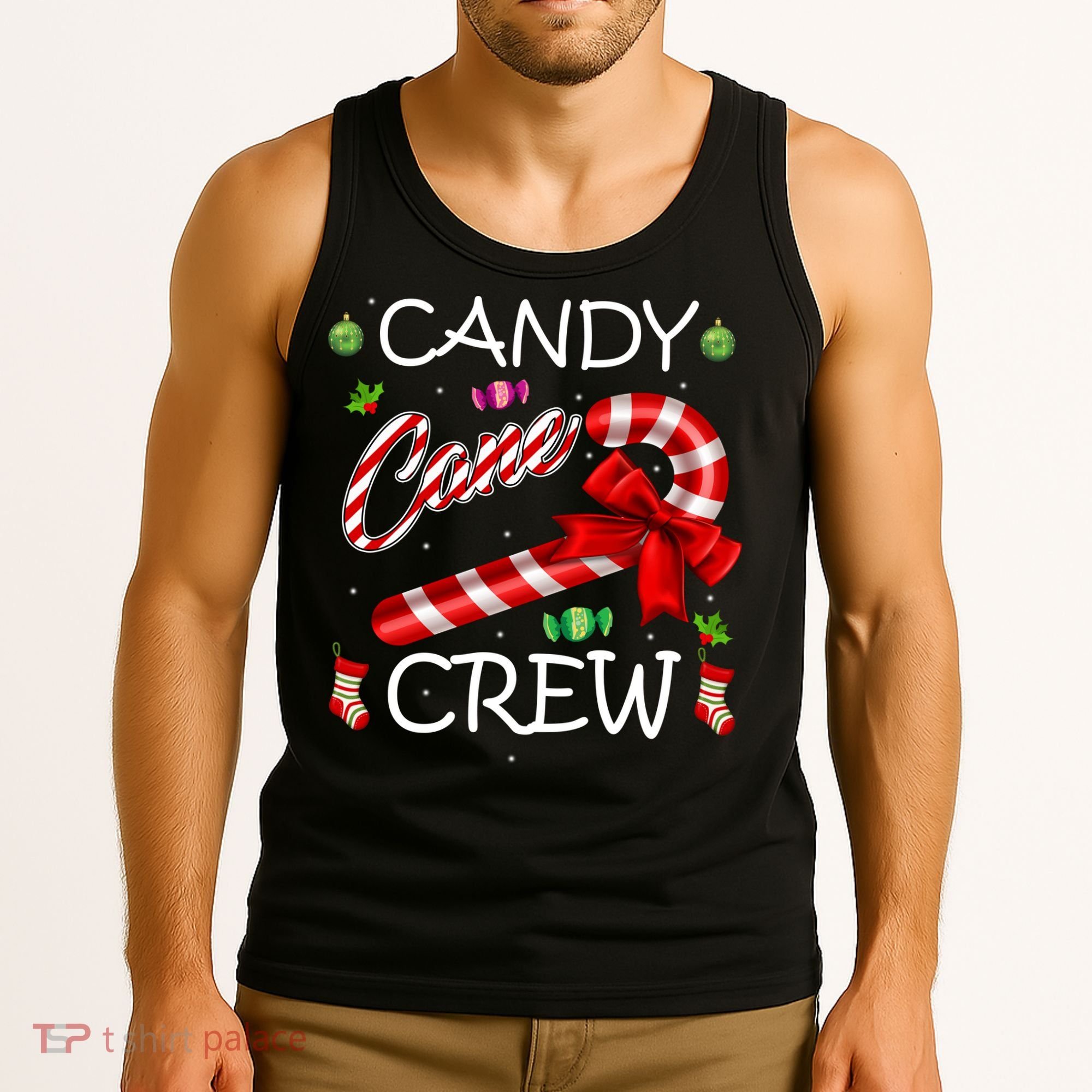 Candy Cane Crew Tank Top