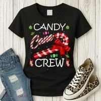 Candy Cane Crew Women's T-Shirt thumb 3