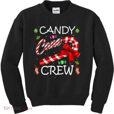 Candy Cane Crew Kids Sweatshirt