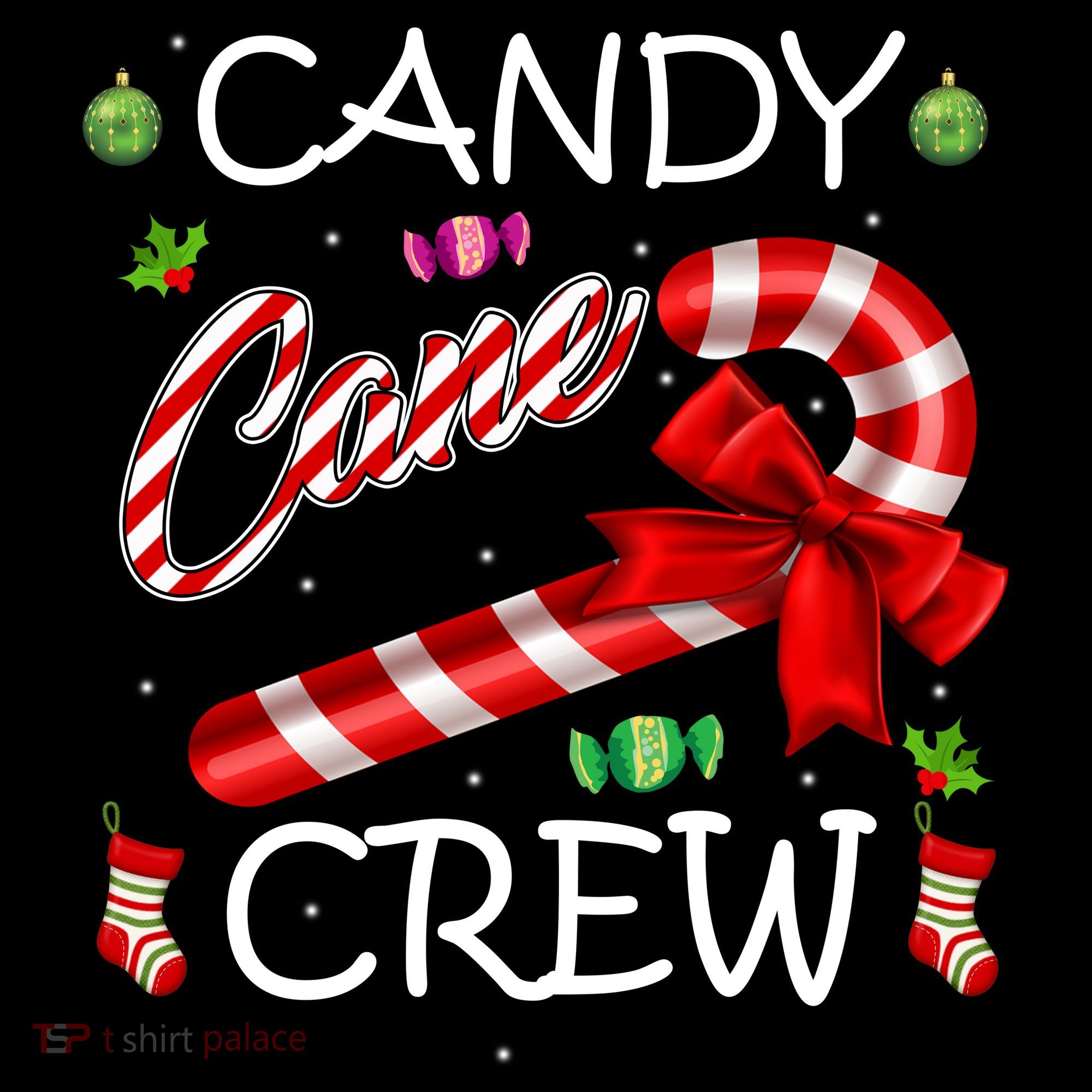 Candy Cane Crew Kids Sweatshirt