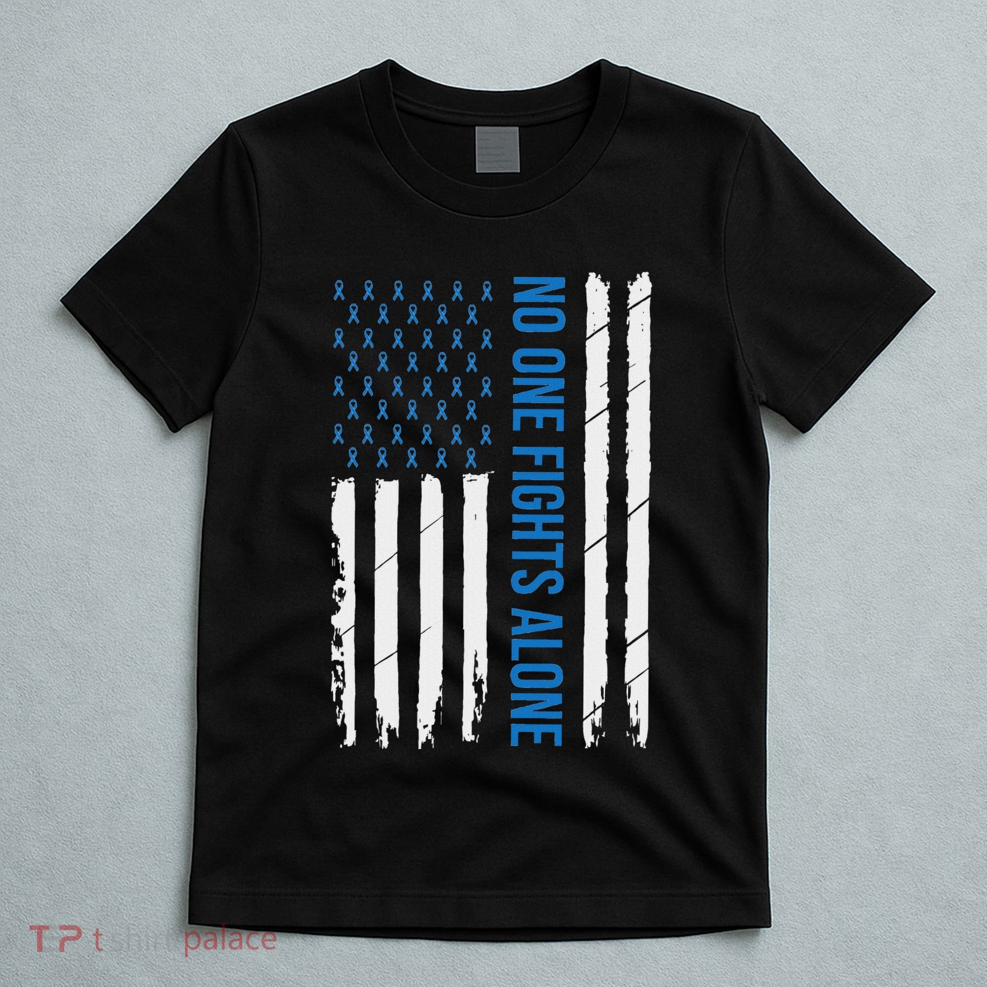 Colorectal Cancer Colon Cancer Blue Ribbon T-Shirt