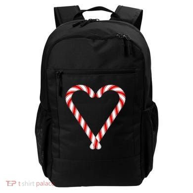 Christmas Candy Cane Heart Mom Dad Gift Backpack