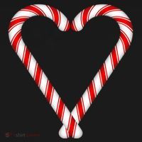 Christmas Candy Cane Heart Mom Dad Gift Pajama Set thumb 2