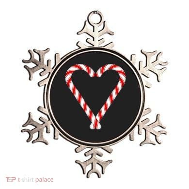 Christmas Candy Cane Heart Mom Dad Gift Ornament