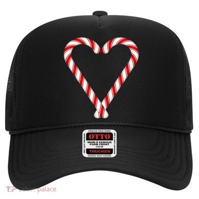 Christmas Candy Cane Heart Mom Dad Gift Hat