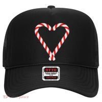 Christmas Candy Cane Heart Mom Dad Gift Hat thumb 0