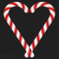 Christmas Candy Cane Heart Mom Dad Gift Golf Towel thumb 3