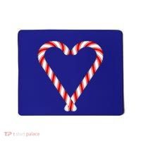 Christmas Candy Cane Heart Mom Dad Gift Mousepad thumb 0