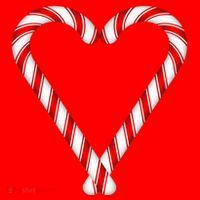 Christmas Candy Cane Heart Mom Dad Gift Santa Hat thumb 1