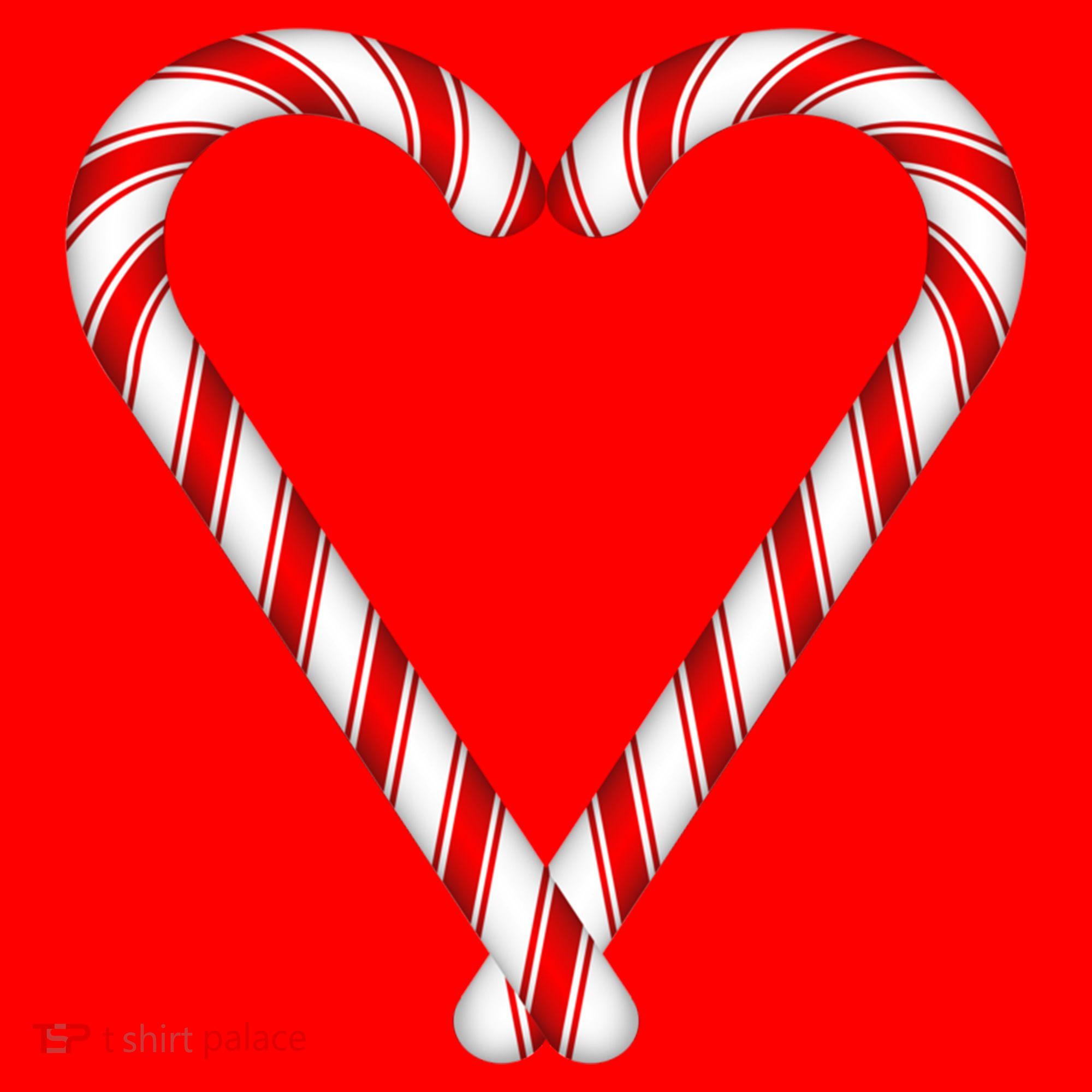 Christmas Candy Cane Heart Mom Dad Gift Santa Hat