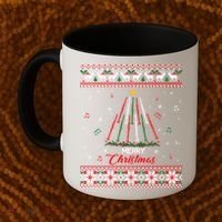 Clarinegift Clarinet Christmas Tree Ugly Xmas Sweater Gift Coffee Mug thumb 2