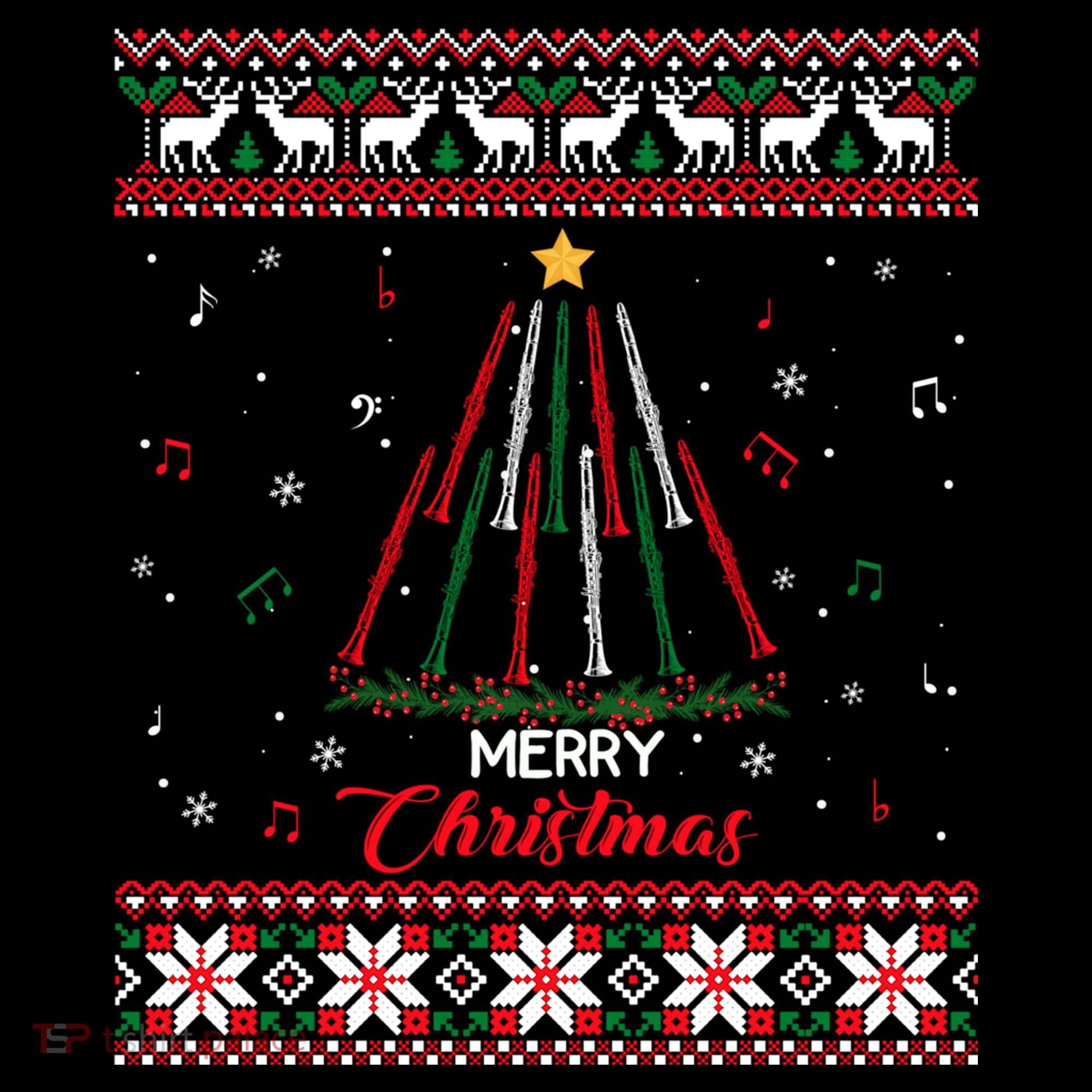 Clarinegift Clarinet Christmas Tree Ugly Xmas Sweater Gift Coffee Mug