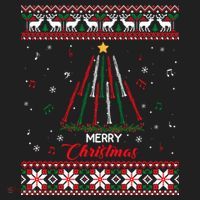 Clarinegift Clarinet Christmas Tree Ugly Xmas Sweater Gift Beanie thumb 2