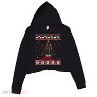 Clarinegift Clarinet Christmas Tree Ugly Xmas Sweater Gift Crop Fleece Hoodie thumb 0
