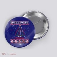 Clarinegift Clarinet Christmas Tree Ugly Xmas Sweater Gift Button thumb 0