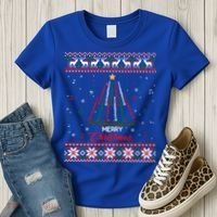 Clarinegift Clarinet Christmas Tree Ugly Xmas Sweater Gift Women's T-Shirt thumb 3