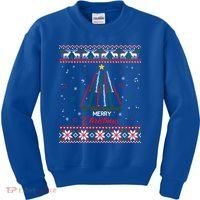 Clarinegift Clarinet Christmas Tree Ugly Xmas Sweater Gift Kids Sweatshirt thumb 0