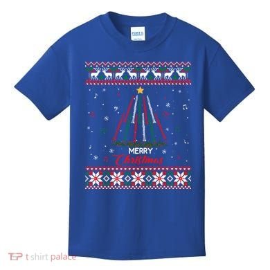 Clarinegift Clarinet Christmas Tree Ugly Xmas Sweater Gift Kids T-Shirt