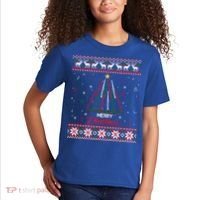 Clarinegift Clarinet Christmas Tree Ugly Xmas Sweater Gift Kids T-Shirt thumb 2