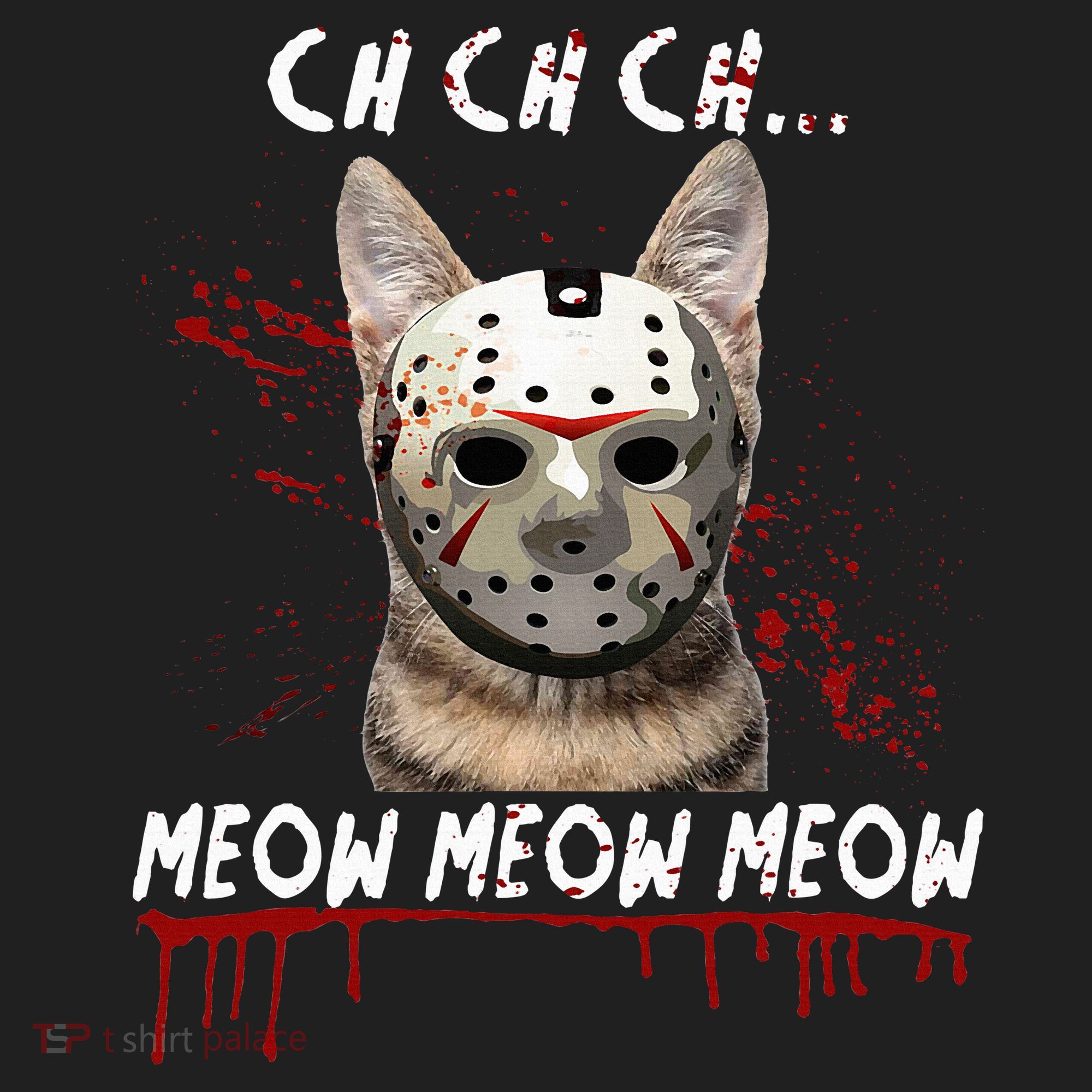 Ch Ch Ch Meow Meow Scary Friday Costume Halloween Cat Beanie