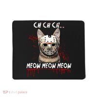Ch Ch Ch Meow Meow Scary Friday Costume Halloween Cat Mousepad thumb 0