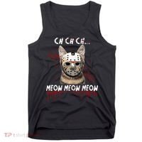 Ch Ch Ch Meow Meow Scary Friday Costume Halloween Cat Tank Top thumb 0