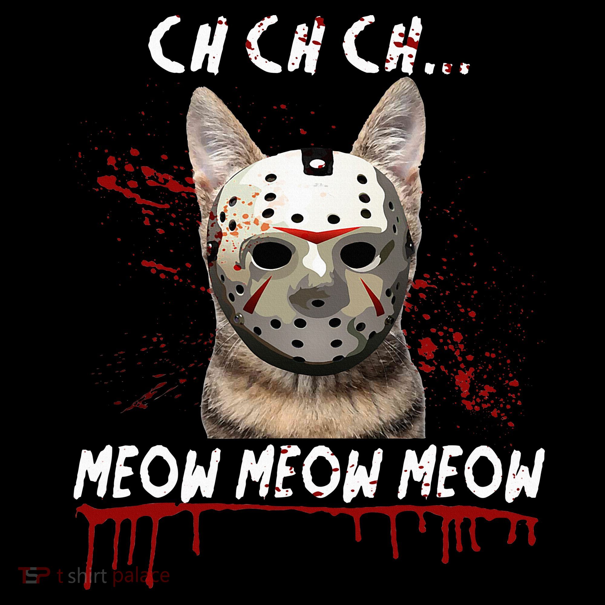 Ch Ch Ch Meow Meow Scary Friday Costume Halloween Cat Tank Top