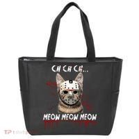 Ch Ch Ch Meow Meow Scary Friday Costume Halloween Cat Tote Bag thumb 0