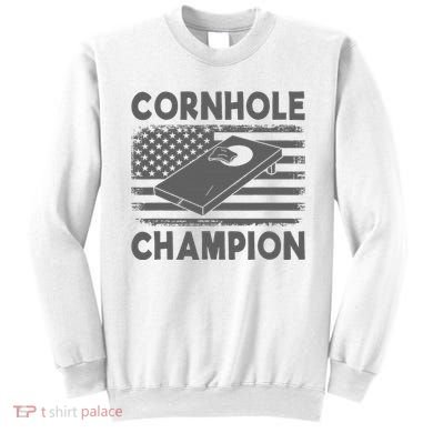 Cornhole Champion Cornhole Team Bean Bag Funny Cornhole Sweatshirt