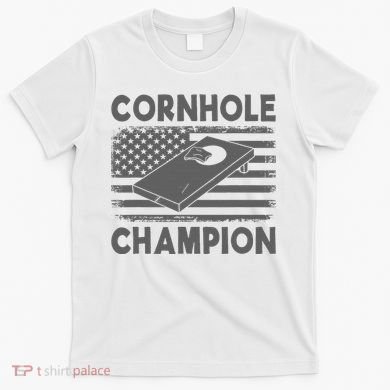 Cornhole Champion Cornhole Team Bean Bag Funny Cornhole T-Shirt