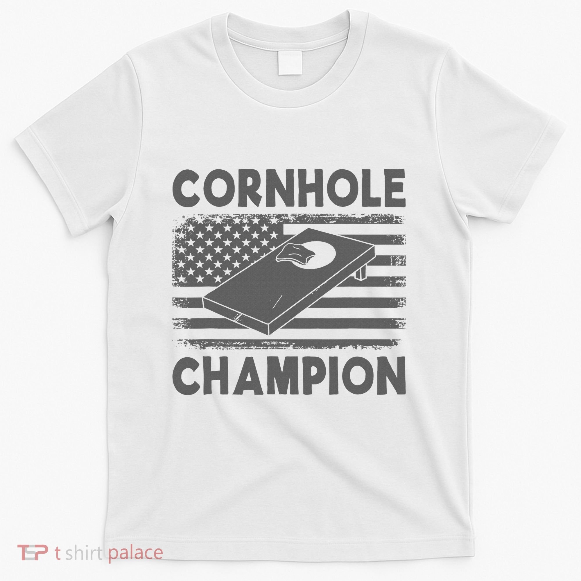 Cornhole Champion Cornhole Team Bean Bag Funny Cornhole T-Shirt