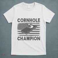 Cornhole Champion Cornhole Team Bean Bag Funny Cornhole T-Shirt thumb 5