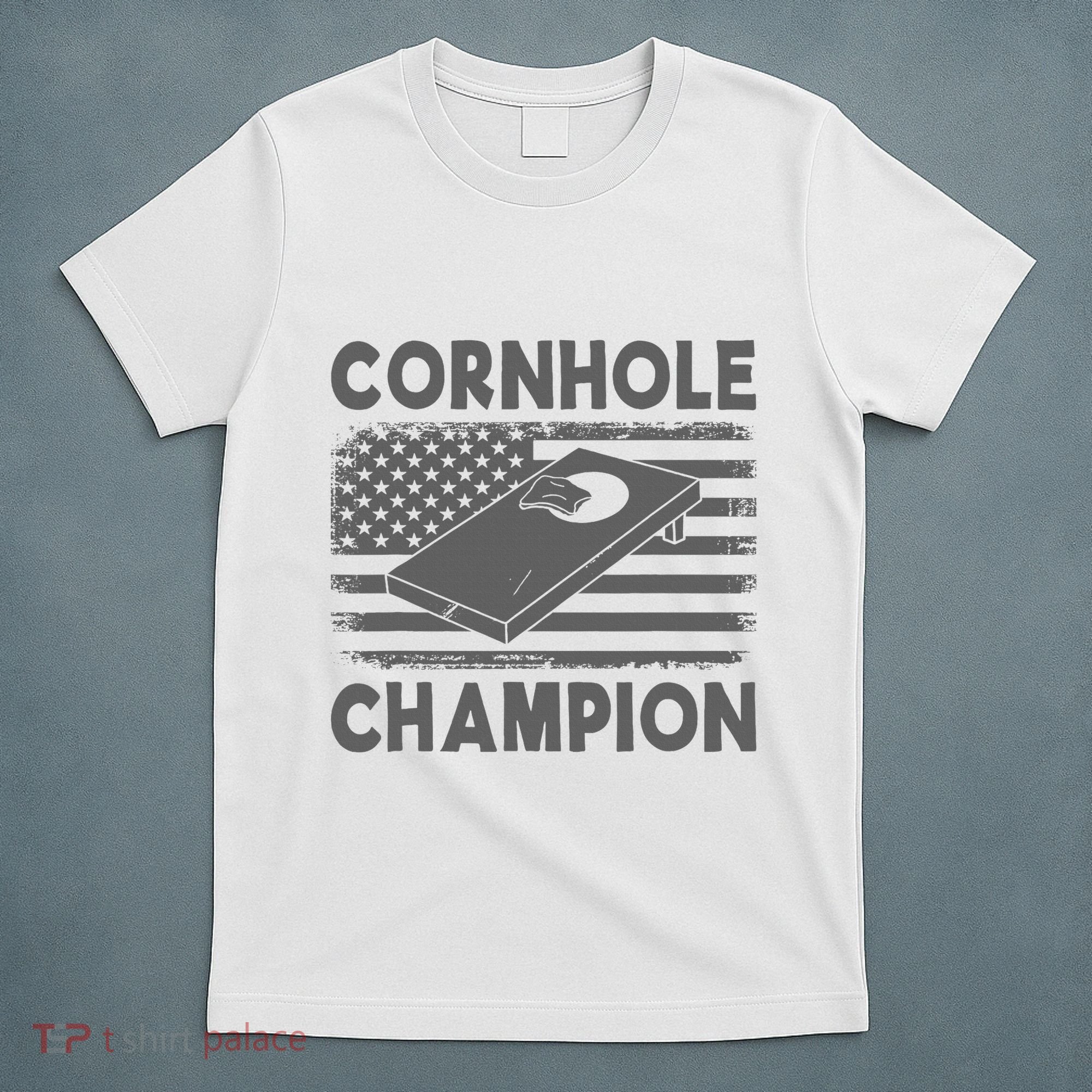 Cornhole Champion Cornhole Team Bean Bag Funny Cornhole T-Shirt