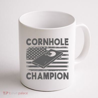 Cornhole Champion Cornhole Team Bean Bag Funny Cornhole Coffee Mug back
