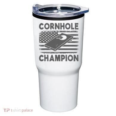 Cornhole Champion Cornhole Team Bean Bag Funny Cornhole Tumbler