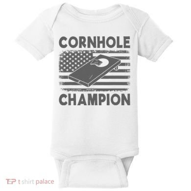 Cornhole Champion Cornhole Team Bean Bag Funny Cornhole Baby Bodysuit