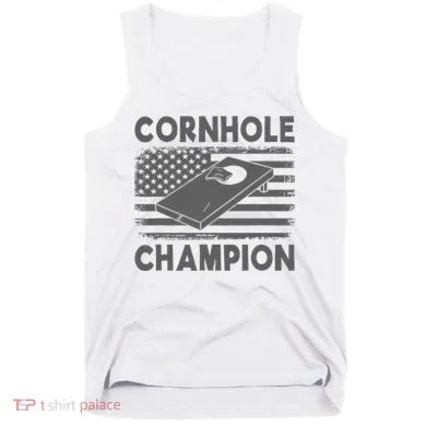 Cornhole Champion Cornhole Team Bean Bag Funny Cornhole Tank Top