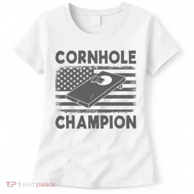 Cornhole Champion Cornhole Team Bean Bag Funny Cornhole Women's T-Shirt
