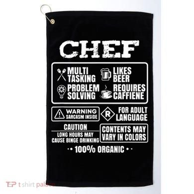 Chef Cooking Golf Towel