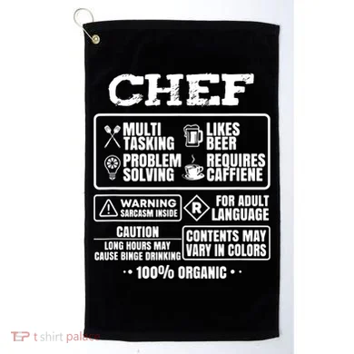 Chef Cooking Golf Towel