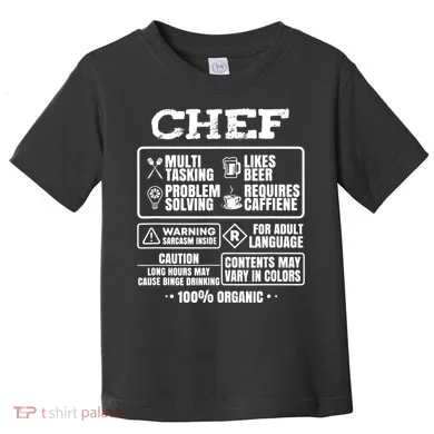 Chef Cooking Toddler T-Shirt