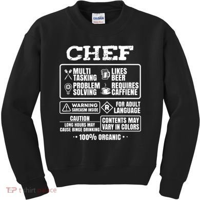 Chef Cooking Kids Sweatshirt